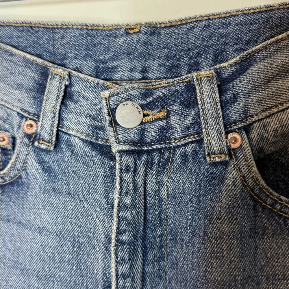Dr. Denim Straight Leg Blue Jeans Size 2 - Picture 6 of 10